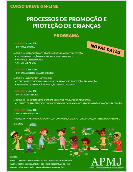 CURSO PROCESSOS DE PROMOÇÃO E PROTEÇÃO DE CRIANÇAS