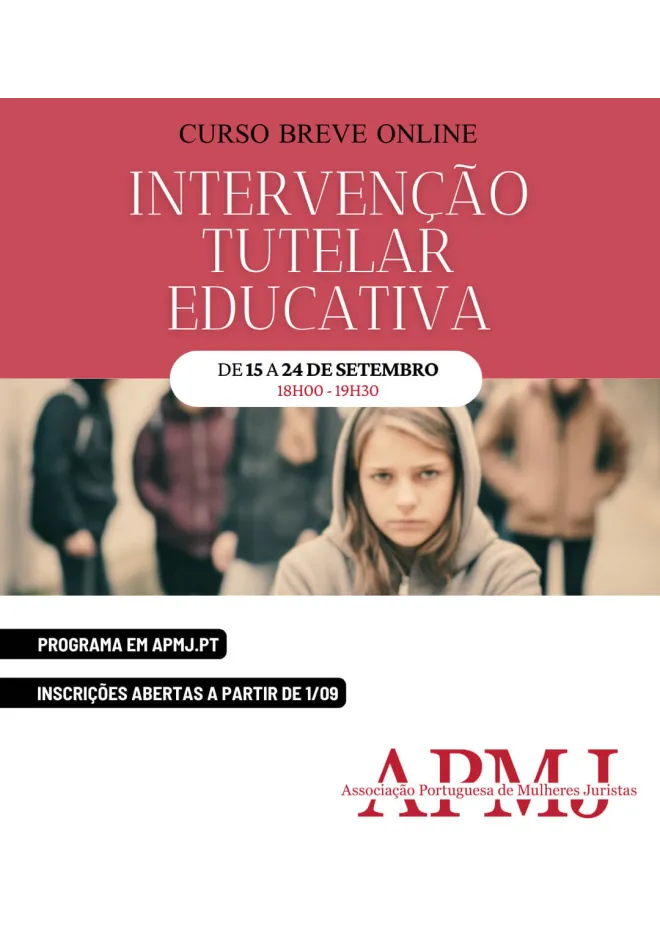 Módulos Curso Breve Online sobre Intervenção Tutelar Educativa