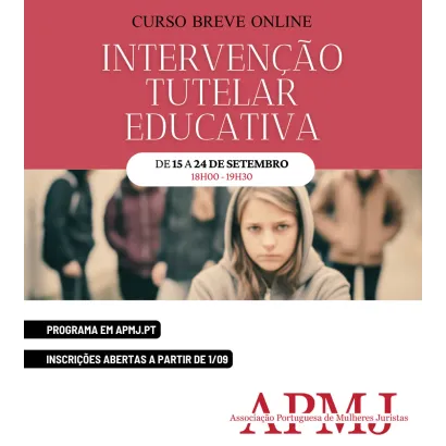 Curso Breve Online sobre Intervenção Tutelar Educativa