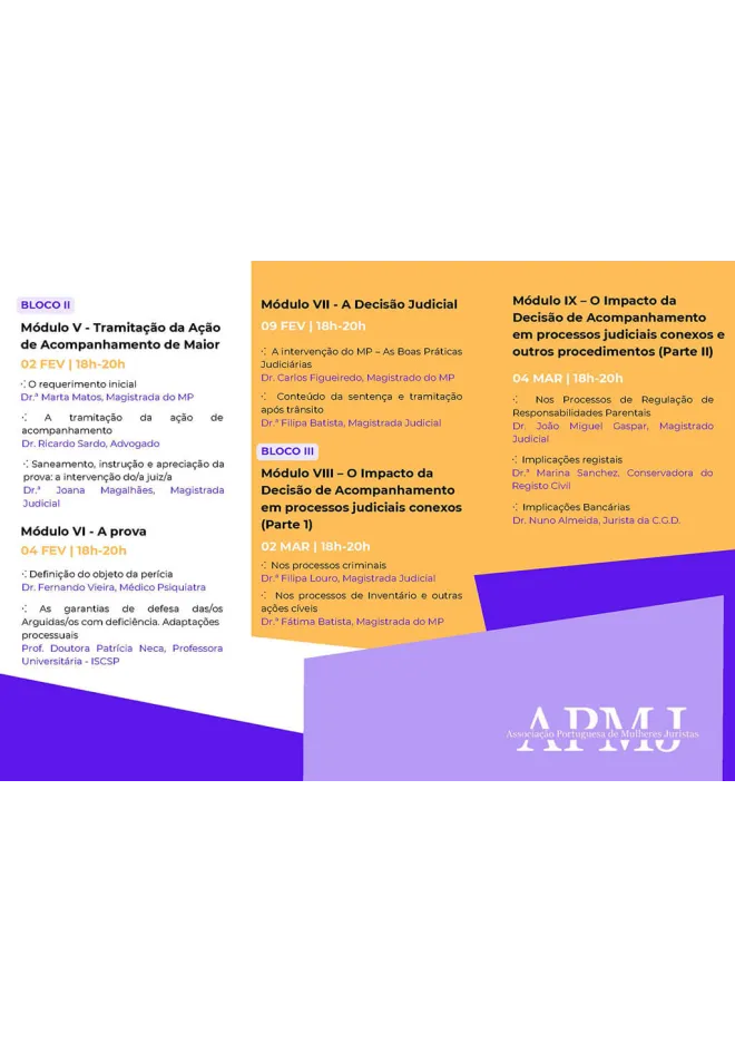 Curso Breve Online - Regime Jurídico do Maior Acompanhado