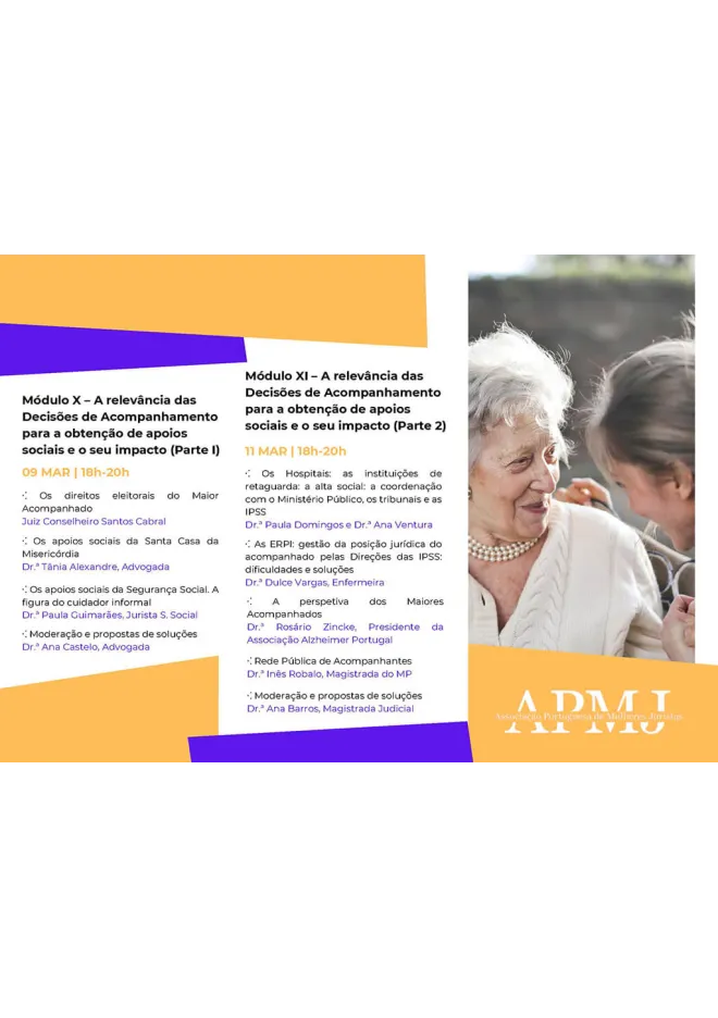Curso Breve Online - Regime Jurídico do Maior Acompanhado