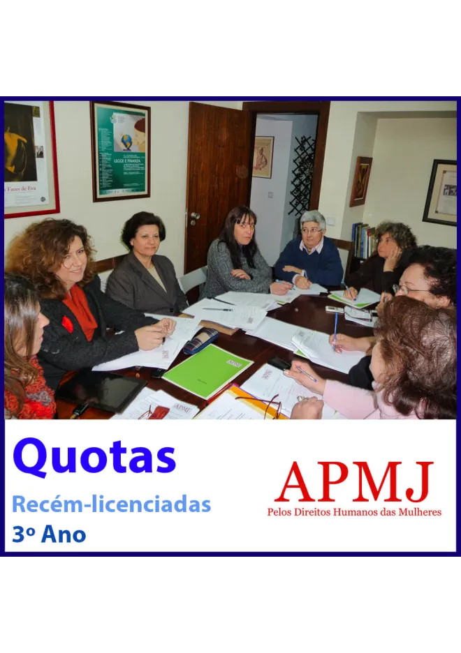 Quotas Recém-licenciadas 3º Ano