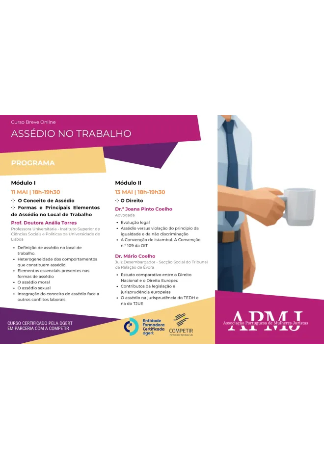 Módulos Curso Breve Online - Assédio no Trabalho