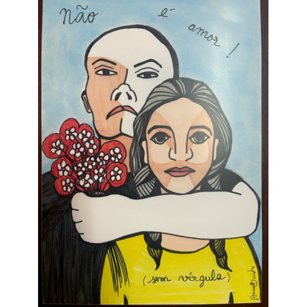 Pintura sobre Cartolina